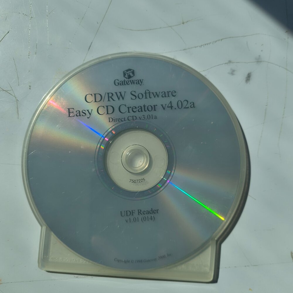 Gateway CD Rewriteable Easy CD Creator